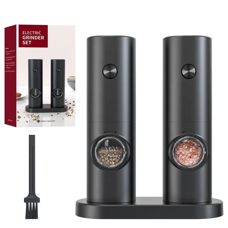 USB Rechargeable Salt and Pepper Grinder Set Electric Salt and Pepper Grinder Kitchen