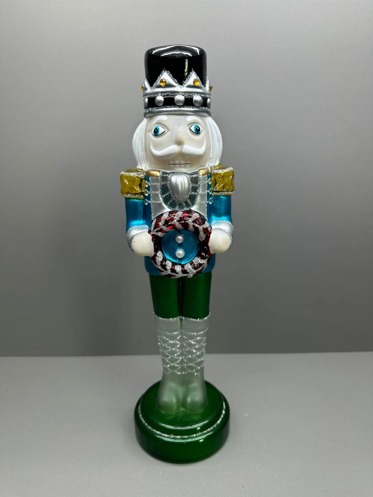 Led Hand Blown Glass Best Christmas Nutcracker Soldier Ballet Statue Collection