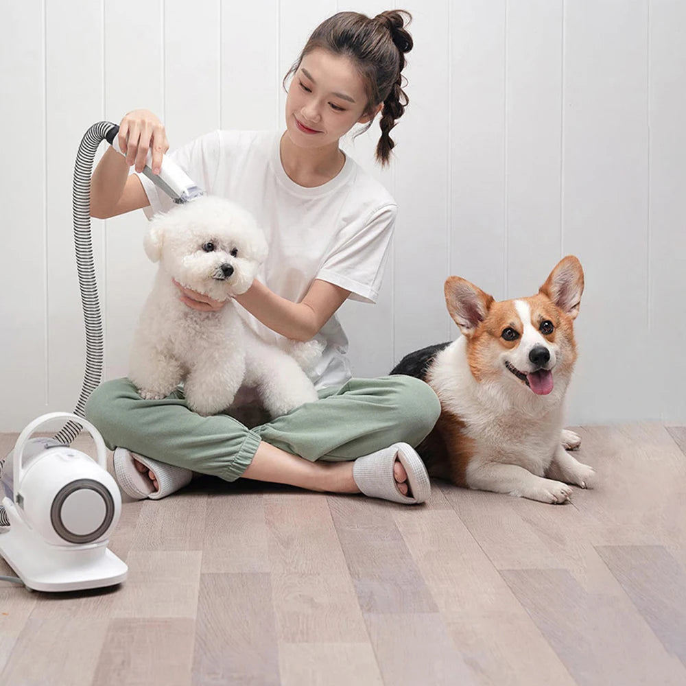Dog And Cat Brush Electric Pet Hair Grooming Clipper Vacuum Cleaner Kit
