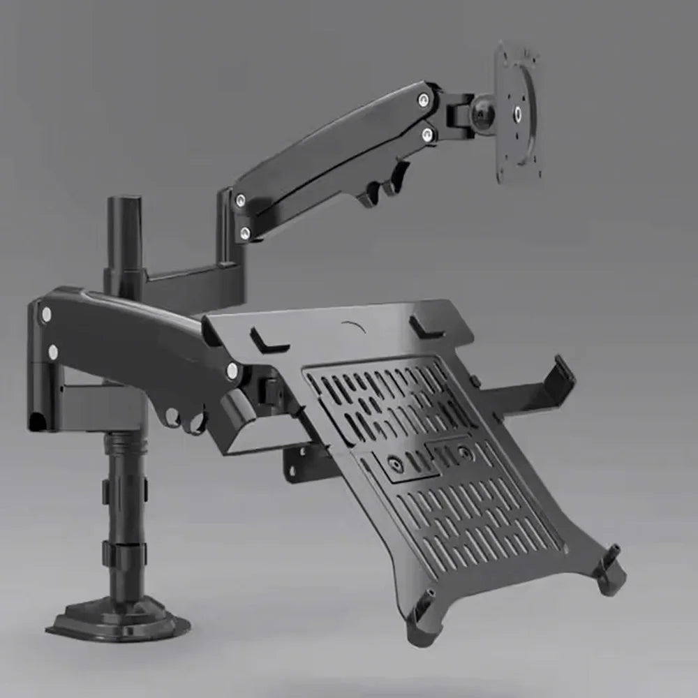 Modern 90 Degree Tilt Laptop Stand with 32 Adjustable Gas Spring New Flexible Desk Mount