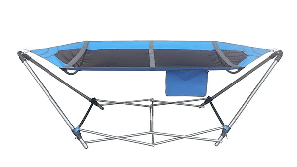 Outdoor Garden Camping Hammock Swing Chair Double Hammock with Steel Stand and Carrying