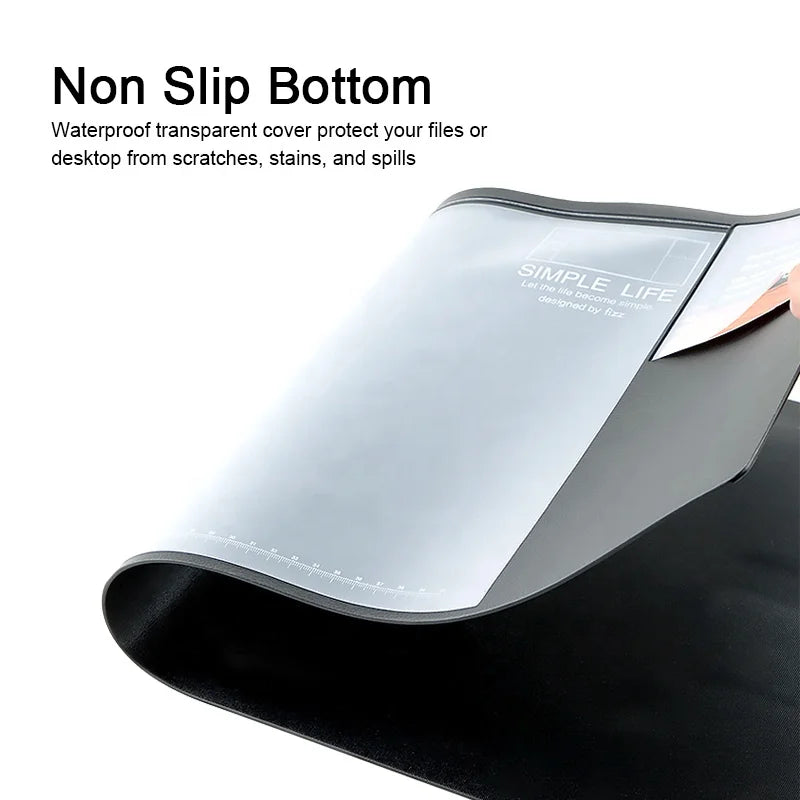 Custom Waterproof Large Size Office Vegan PU Leather Calendar Desk Mat