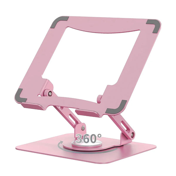 Desktop Swivel Laptop Stand, Adjustable Desktop Laptop Stand with 360 Degree Swivel,