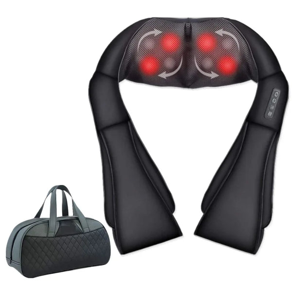 Shiatsu Deep Tissue 4D Neck Massager With Carry Bag Infrared Kneading Neck Massager