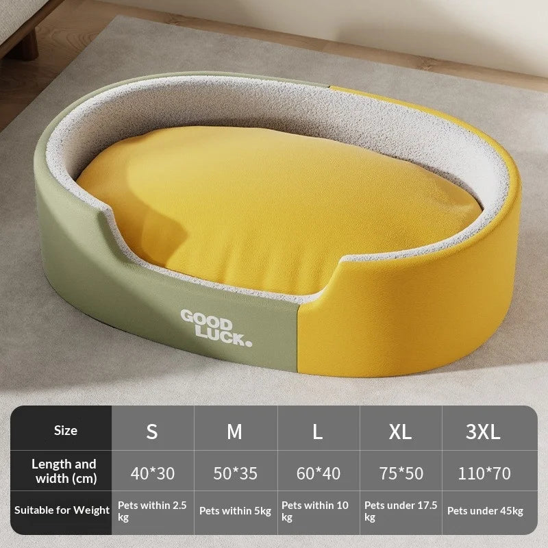 Large Washable Donut Dog Bed with Removable Winter Pad