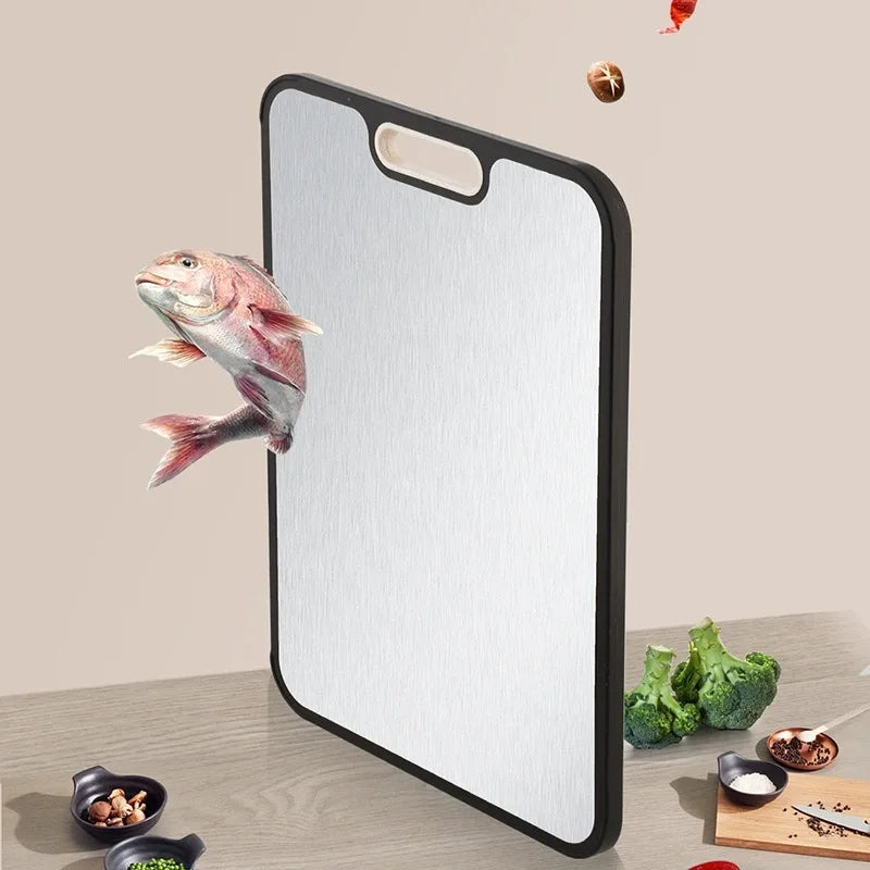 Titanium Kitchen'S Dual-Sided Anti-Mildew Antibacterial Cutting Board Pure Titanium Wheat