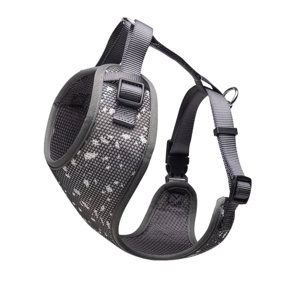 Luxury Adjustable No Pull Nylon Dog Harness Soft Padded Vest Style Pet Harness for Daily