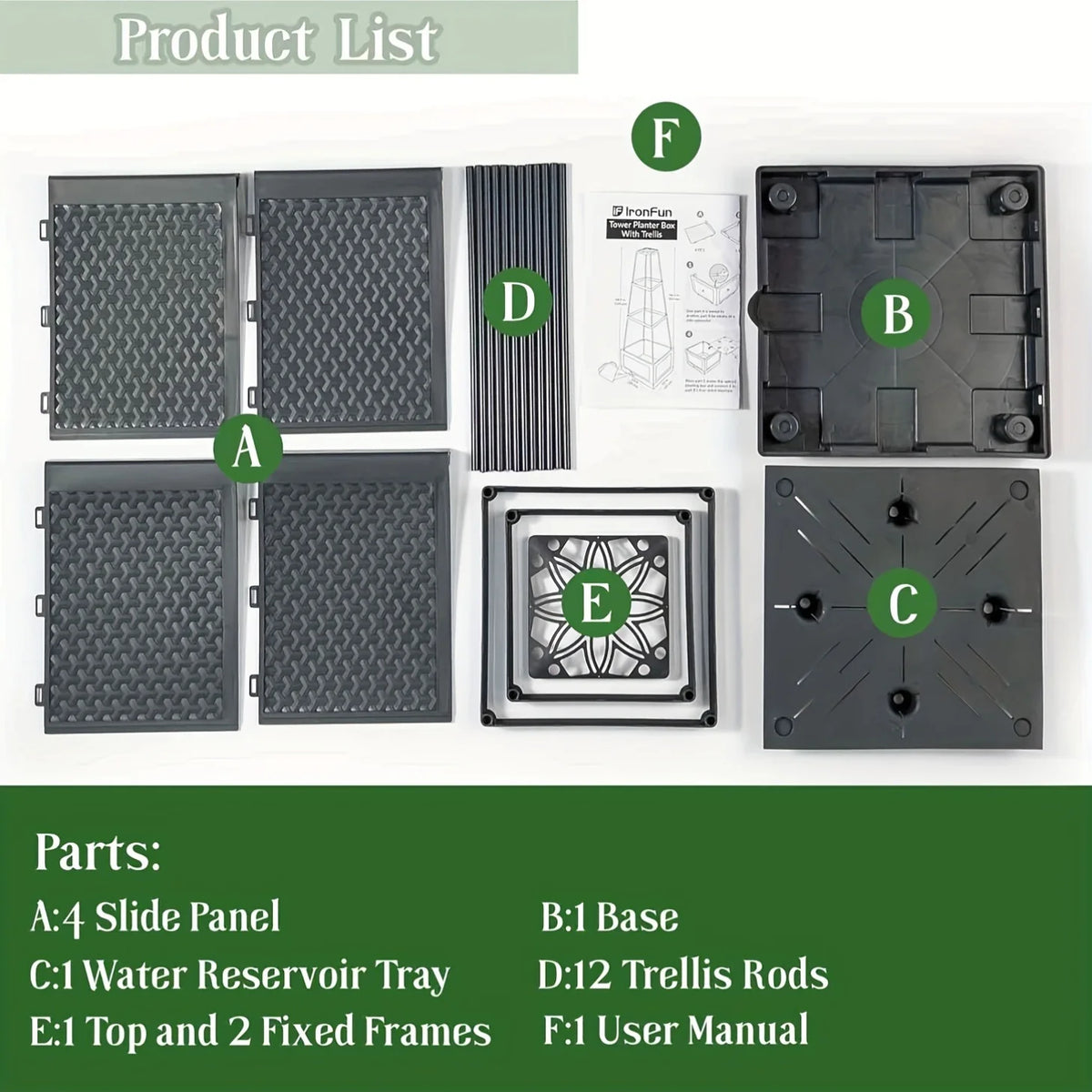Garden Bed Planters Box for Climbing Vegetables Plant, Self Watering Tomato Cages