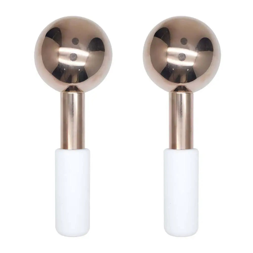Rotatable Ice Globes Cryo Roller Facial Massage Balls for Face Eye Skin Depuffing