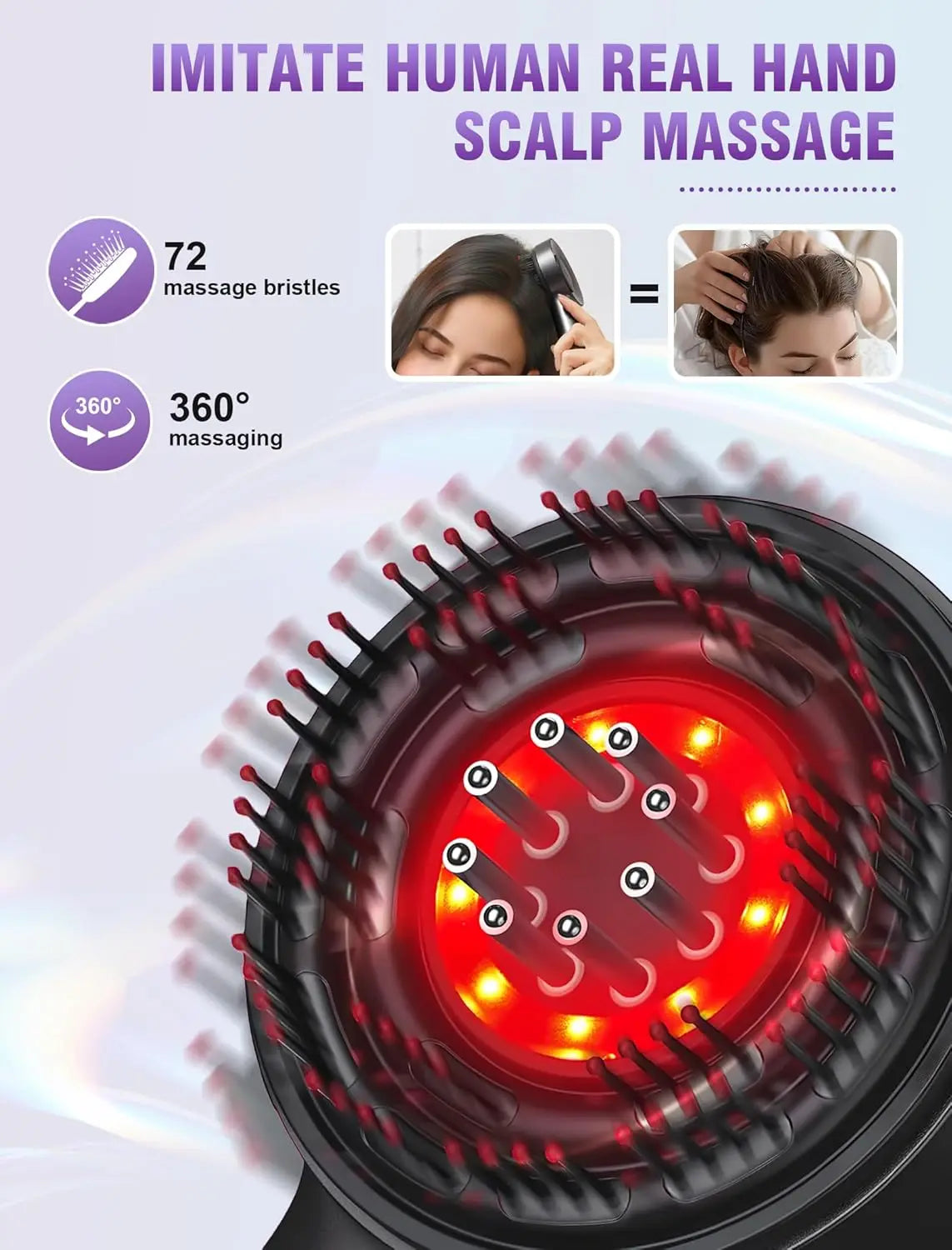 Phenitech 3 In 1 Hair Oil Applicator, Head Massager For Hair Growth, Electric Scalp