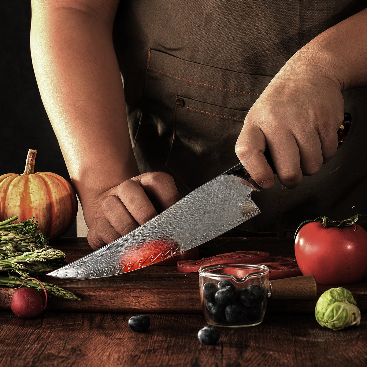Little Cook Damascus Kitchen Chef Knife Luxury 67Layers VG10 Japanese Damascus Steel Chef