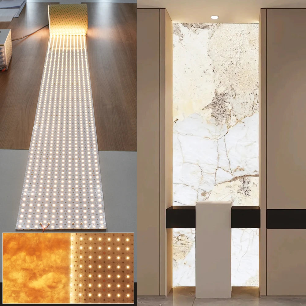 Customized Size Ultra Long 10M Under Countertop Backlit Onyx Stone Backlight Strips
