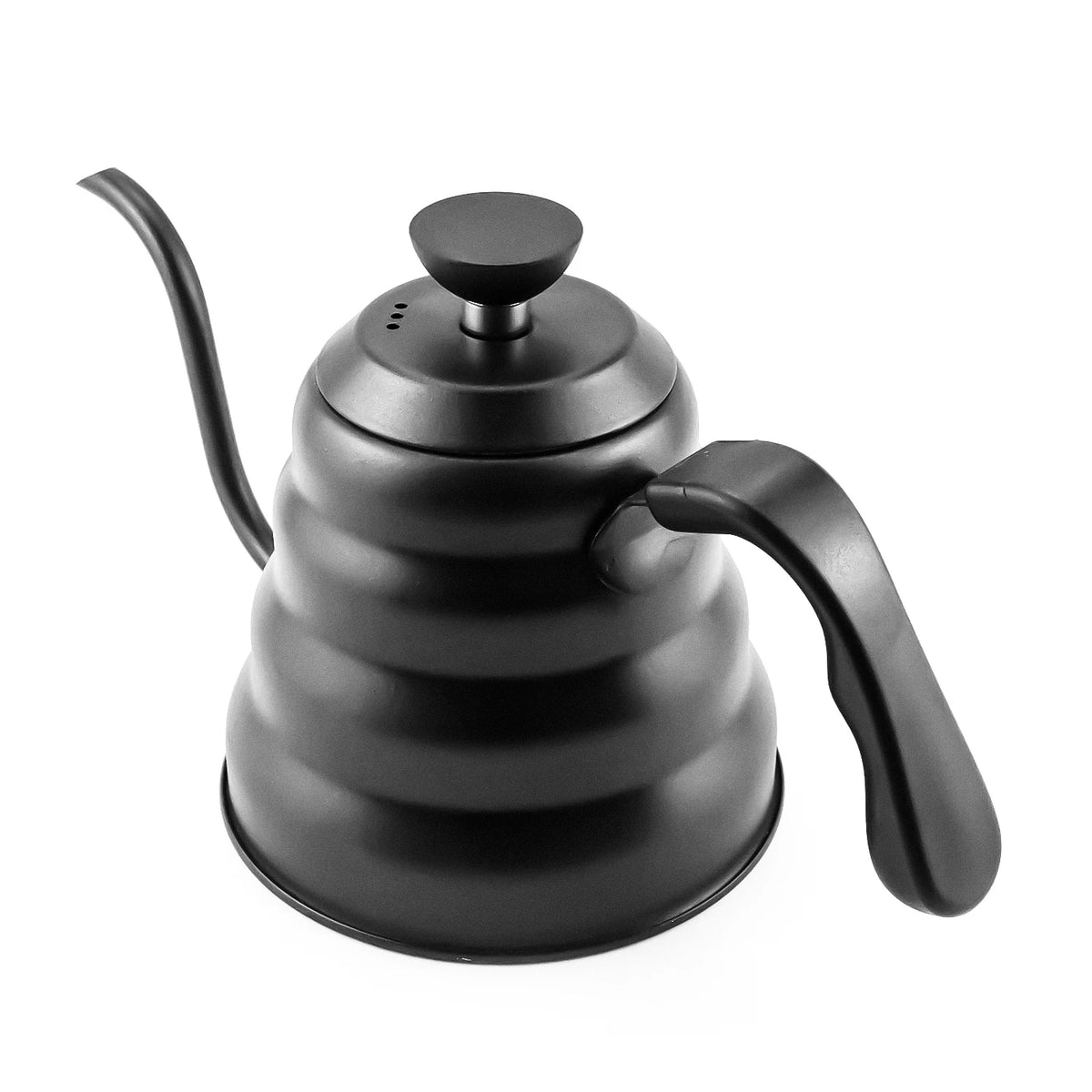 PTFE Black 1200ml Stainless Steel Gooseneck Spout Manual Pour Over Kettle Cloud Shaped