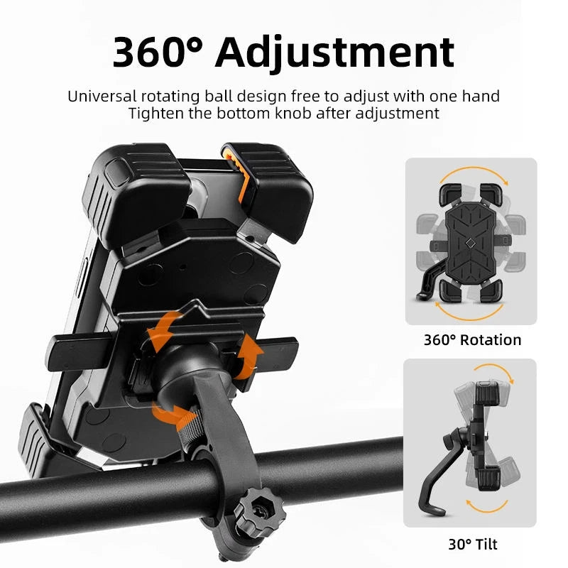 Mountain Bike Mobile Phone Holder Is Easy to Open and Shock Resistant, Motorcycle Support