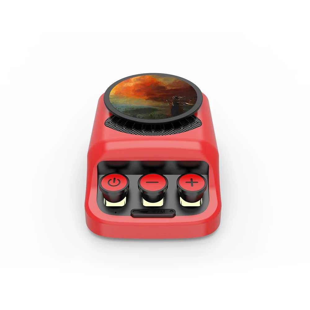 Wireless Mini Bluetooth Speaker Portable Home BT Party Speaker Retro CD Design for Gift