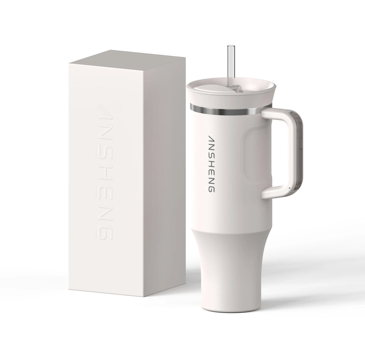 40oz Double Wall Vacuum Insulated Travel Mug Stainless Steel Tumbler Cup with Straw Lid