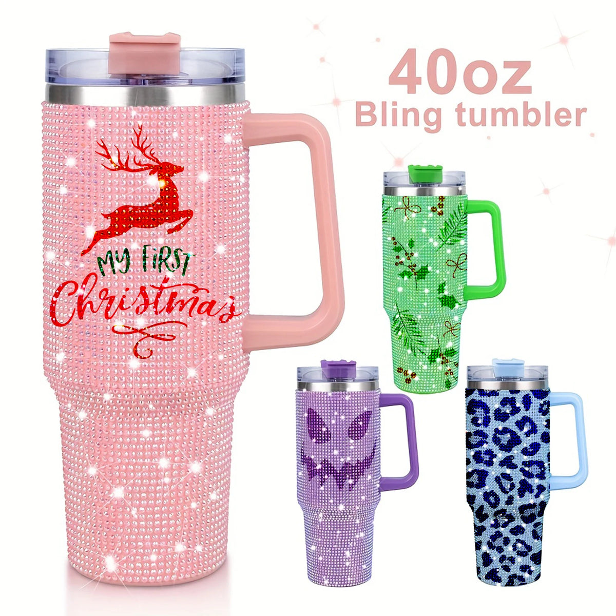 Customized 40 Oz Stainless Steel Double Wall Vacuum Insulated Travel Tumbler with Lid