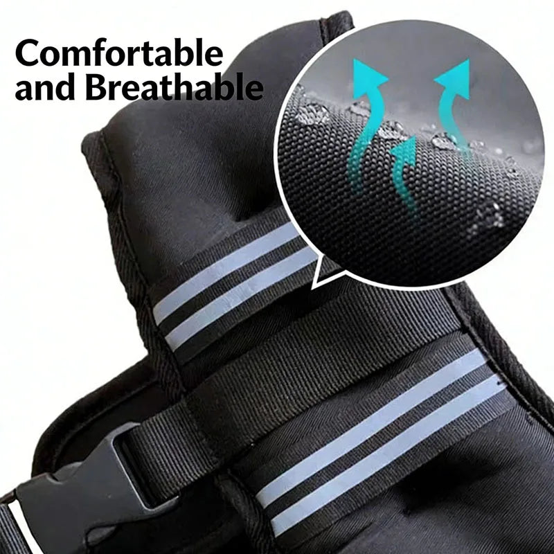 Adjustable Reflective Stripe Weighted Vest Breathable Workout Vest for Running Gym