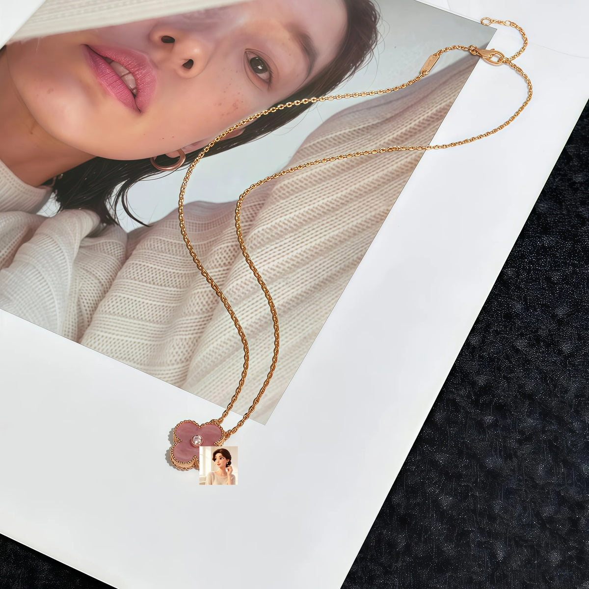 Handmade Stainless Steel Plant Leaf Necklace Chains For Women Trendy Nature Botanical