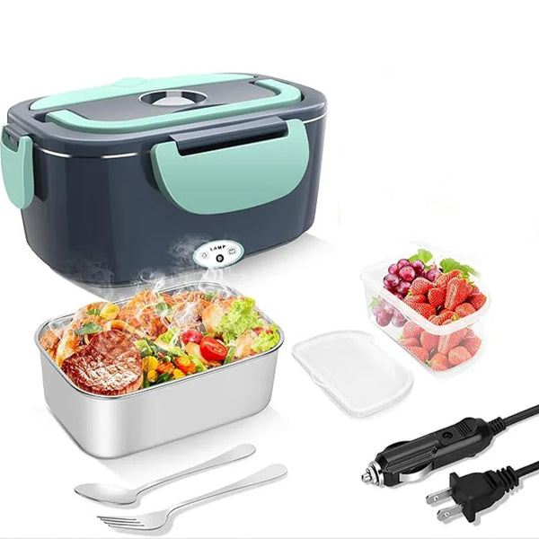 Electric Lunch Box Food Warmer Portable Food Heater for Car & Home Leak Proof Stainless