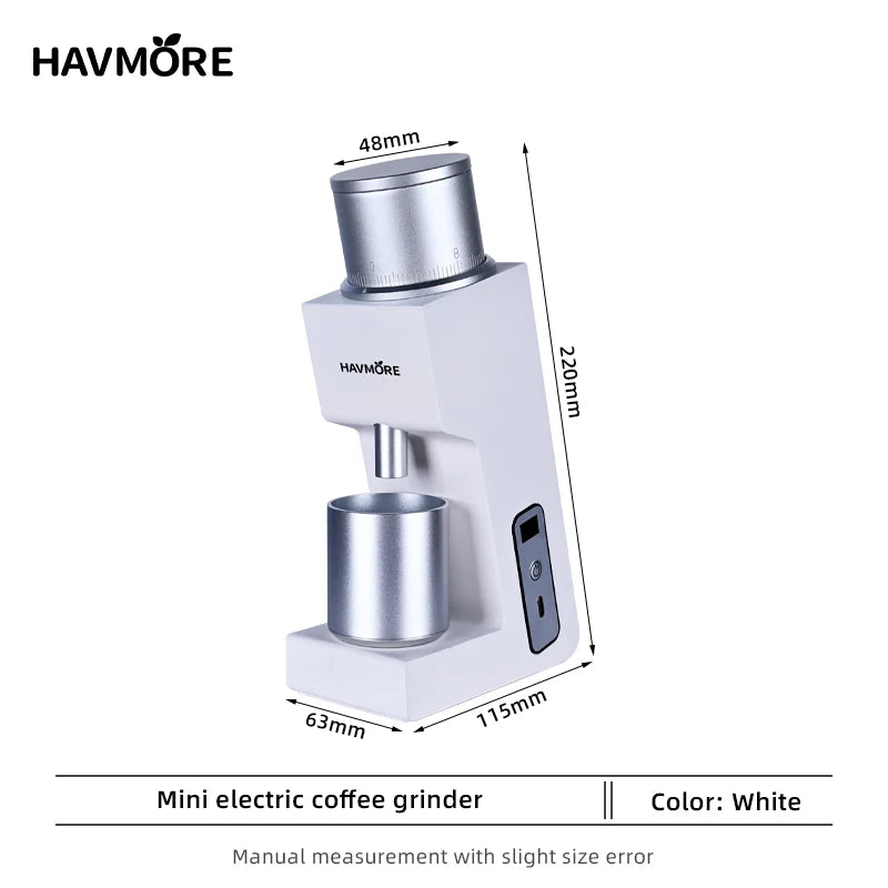 Portable Mini Dual Disc Grinding 48mm Conical Burr Electric USB Coffee Grinder M98