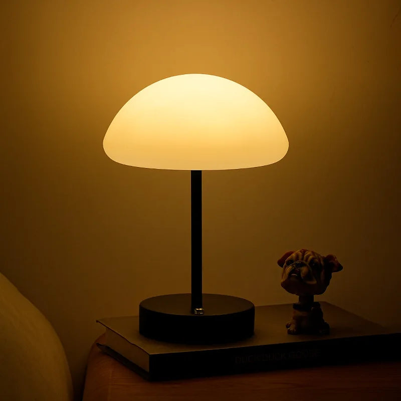 New Small Umbrella Mushroom Table Lamp Bedroom Bedside Charging Night Lamp Minimalist