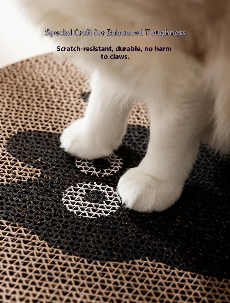 Vertical Cat Scratcher Wood & Corrugated Paper Eco-Friendly Luxury Wear-Resistant Pet Toy