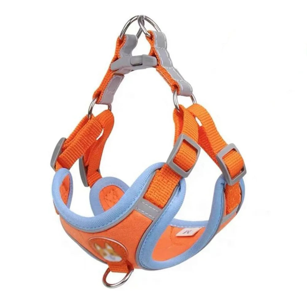Luxury Adjustable No Pull Nylon Dog Harness Soft Padded Vest Style Pet Harness for Daily