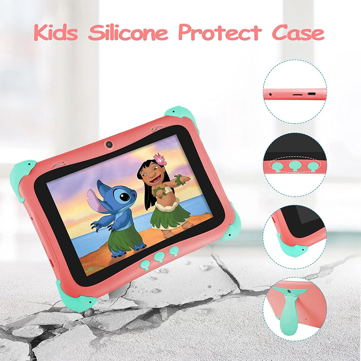 New 8 Inch Rockchip Educational Writing Kids Tablet with Wi-Fi Android LCD Entertainment