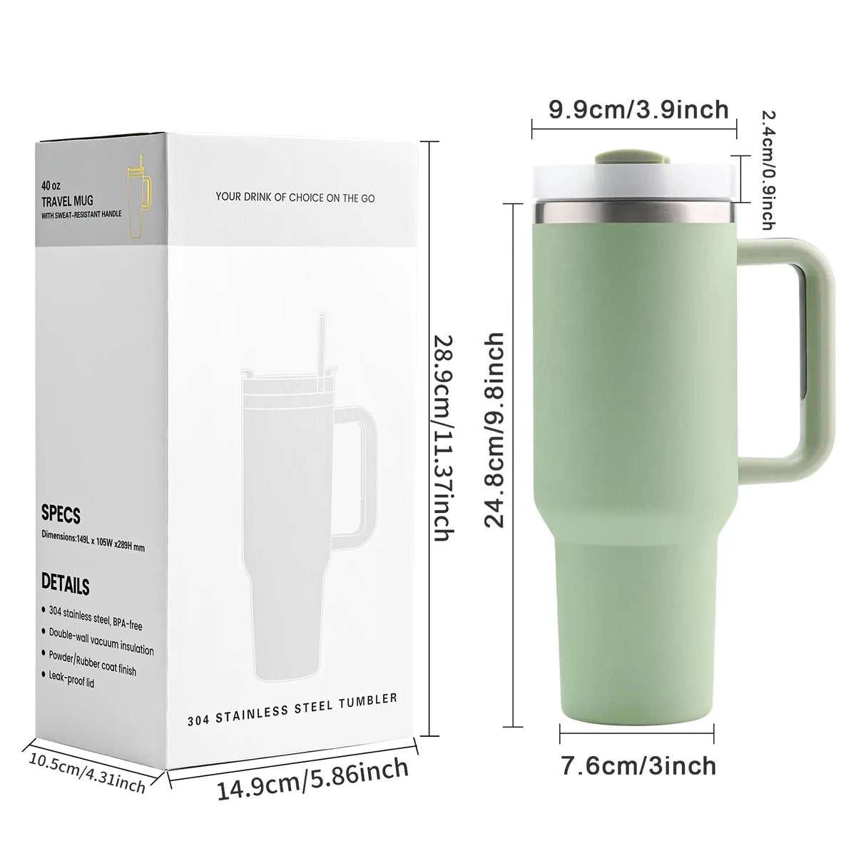 Tumblers Customized 40 Oz Stainless Steel Cup Double Wall Insulated Thermal 40oz Tumbler