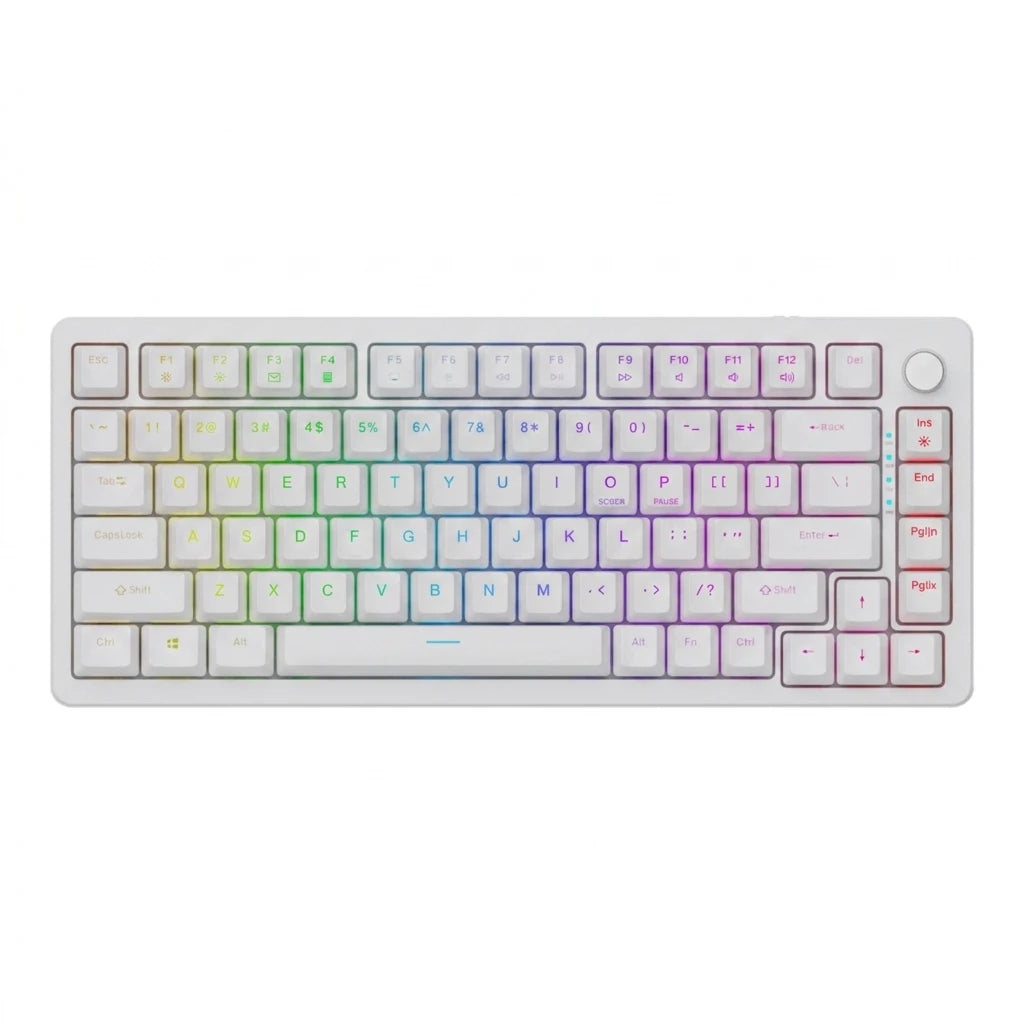 Custom Wireless Mechanical Keyboard Tri-Mode RGB Gasket Hot Swap with Knob