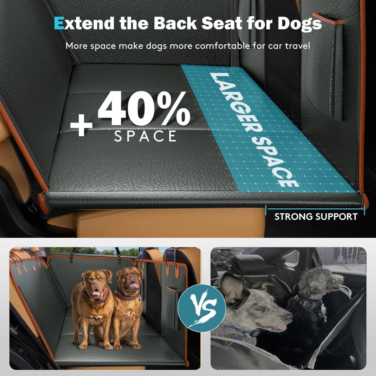 Direct-From- Pet Car Seat Mat Scratch-Resistant Waterproof Durable Fabric Dog Rear-Seat