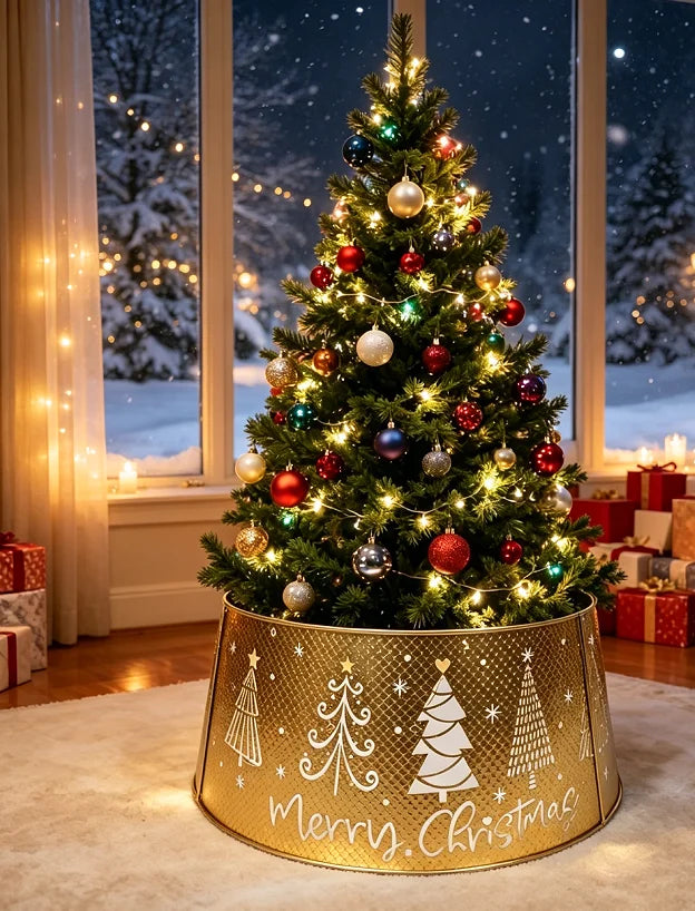 Metal Xmas Tree Collar Metal Xmas Tree Skirt