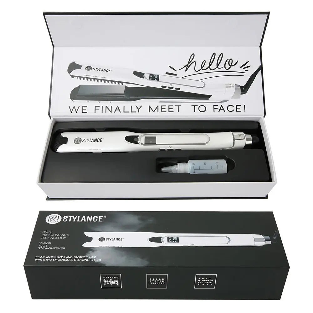 Electric Professional Fast Steam Hair Straightener Straightening Brush With Temperature