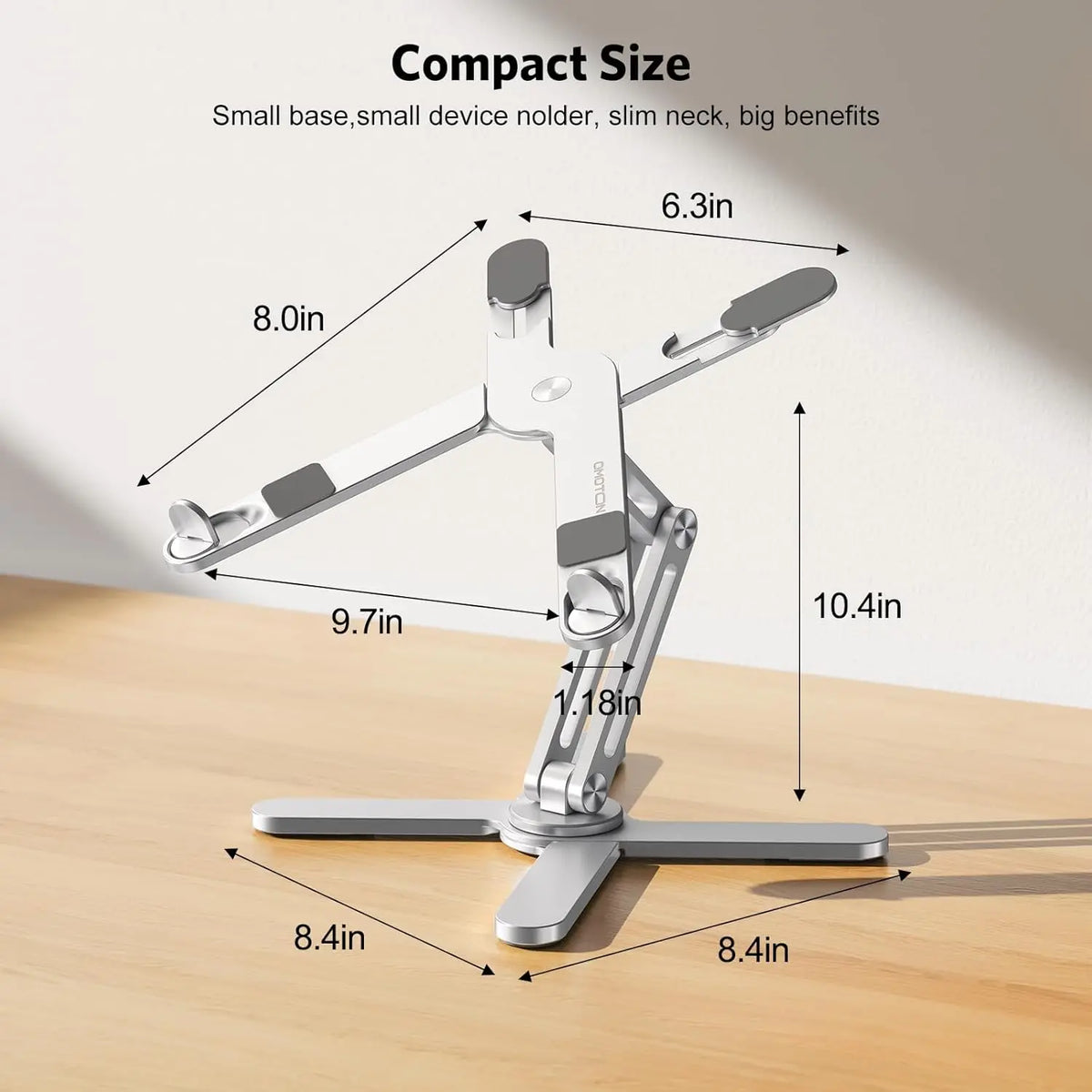 Ergonomic Adjustable Height Angles For Collaborative Work Compute Laptop Stand 360