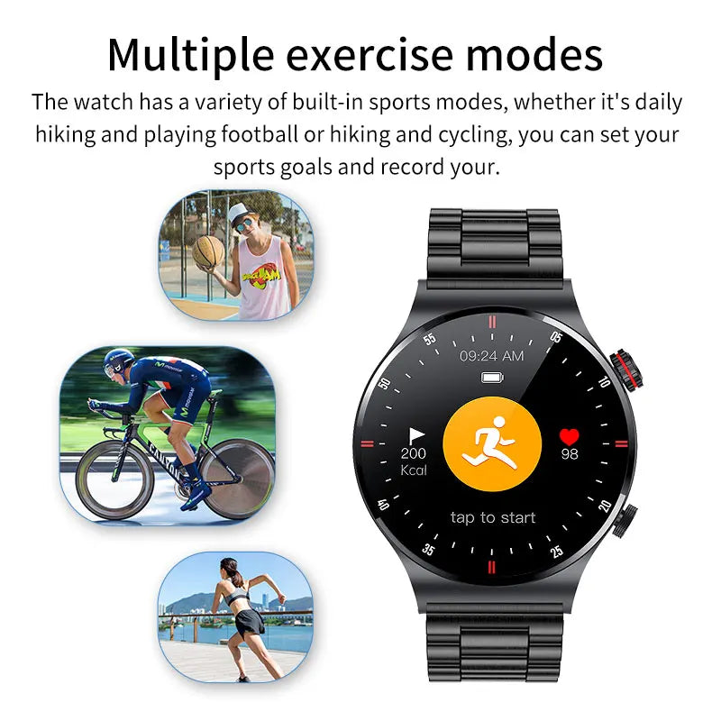 BW0382 NFC Smart Watch for Men Women Answer Make Call Fitness Tracker Running Watch Music