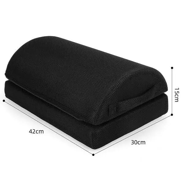 Adjustable Memory Foam Foot Rest for Office Chair Solid Pattern Knitted Technics