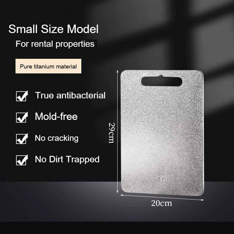 Custom Anti-Microbial Chopping Board 1.5cm Thickened Crystalline Pure Titanium Cutting