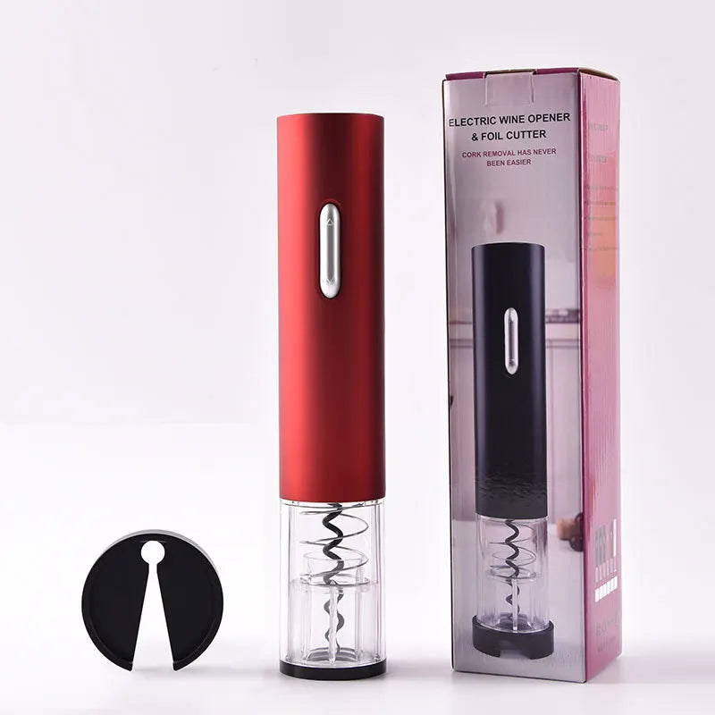 Handheld Cordless AA Battery Operated Electric Wine Bottle Opener Corkscrew Key Set