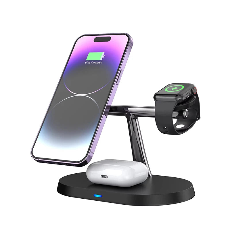 N1 15w Magnetic Wireless Charger 3 in 1 One Magnet Charging Station for Phone 15 14 13