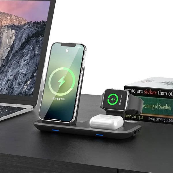 3-in-1 Wireless Charging Station Dock for iPhone 13/13 Pro/13 Pro Max