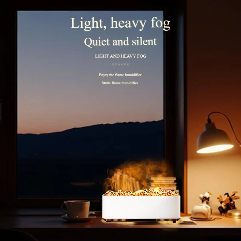 New Colorful Flame Aromatherapy Machine Home Bedroom Desktop Simulation Fireplace