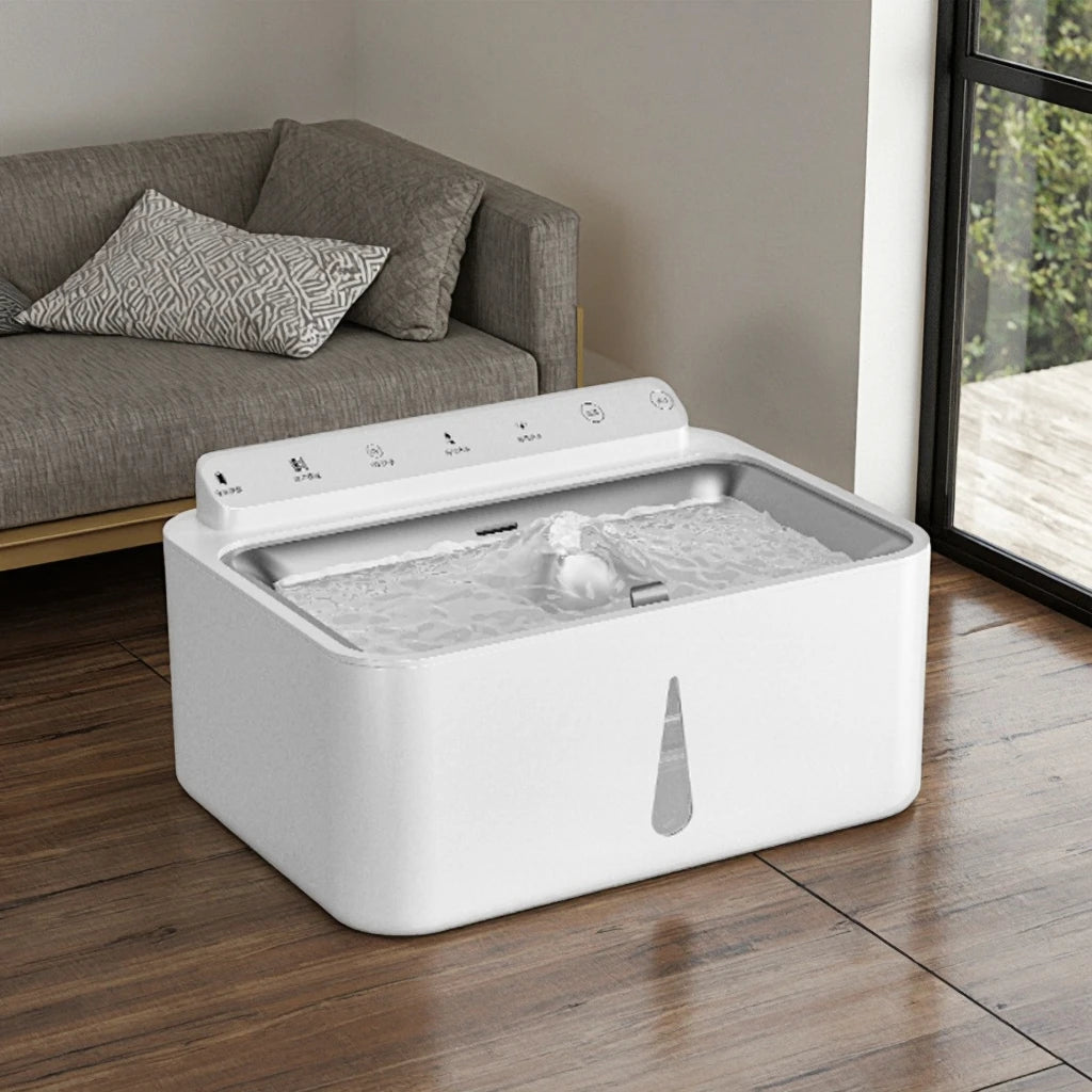 Eco-Friendly ABS Pet Water Dispenser Smart Dog Cat Water Bowl Stainless Steel Fountain