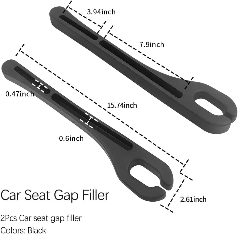 2PCS Car Seat Gap Organizer for Prevent Falling Essential Car Accessories Car Side Seat