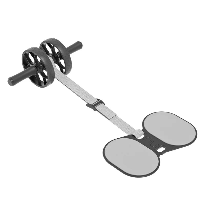 Ab Roller Wheel Set with Folding Kneeling Pad and Resistance Band, 2 Wheels Ab Exercise