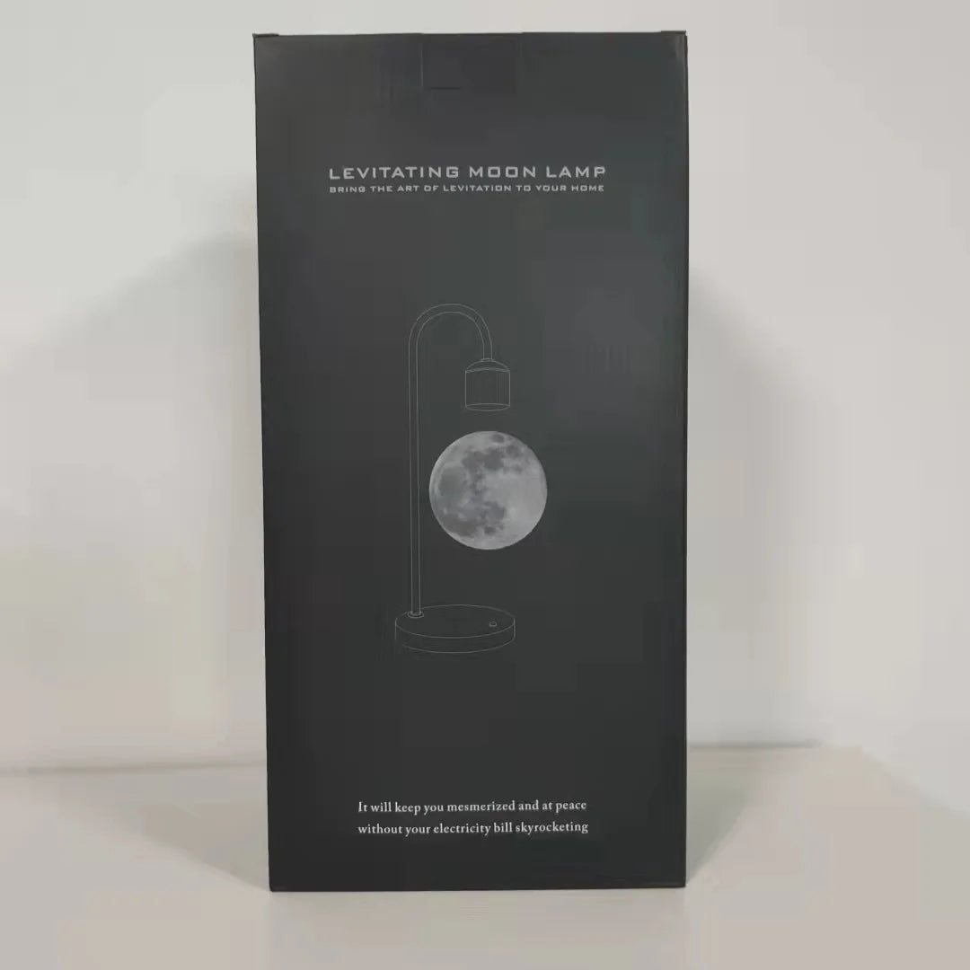 Smart 3D Printing Magnetic Levitating Moon Desk Lamp With Wireless Charger