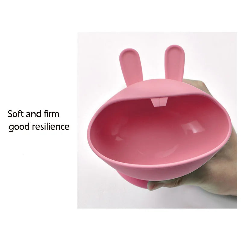 BPA-Free Silicone Baby Feeding Set for Training Infant Weaning Eating Utensils