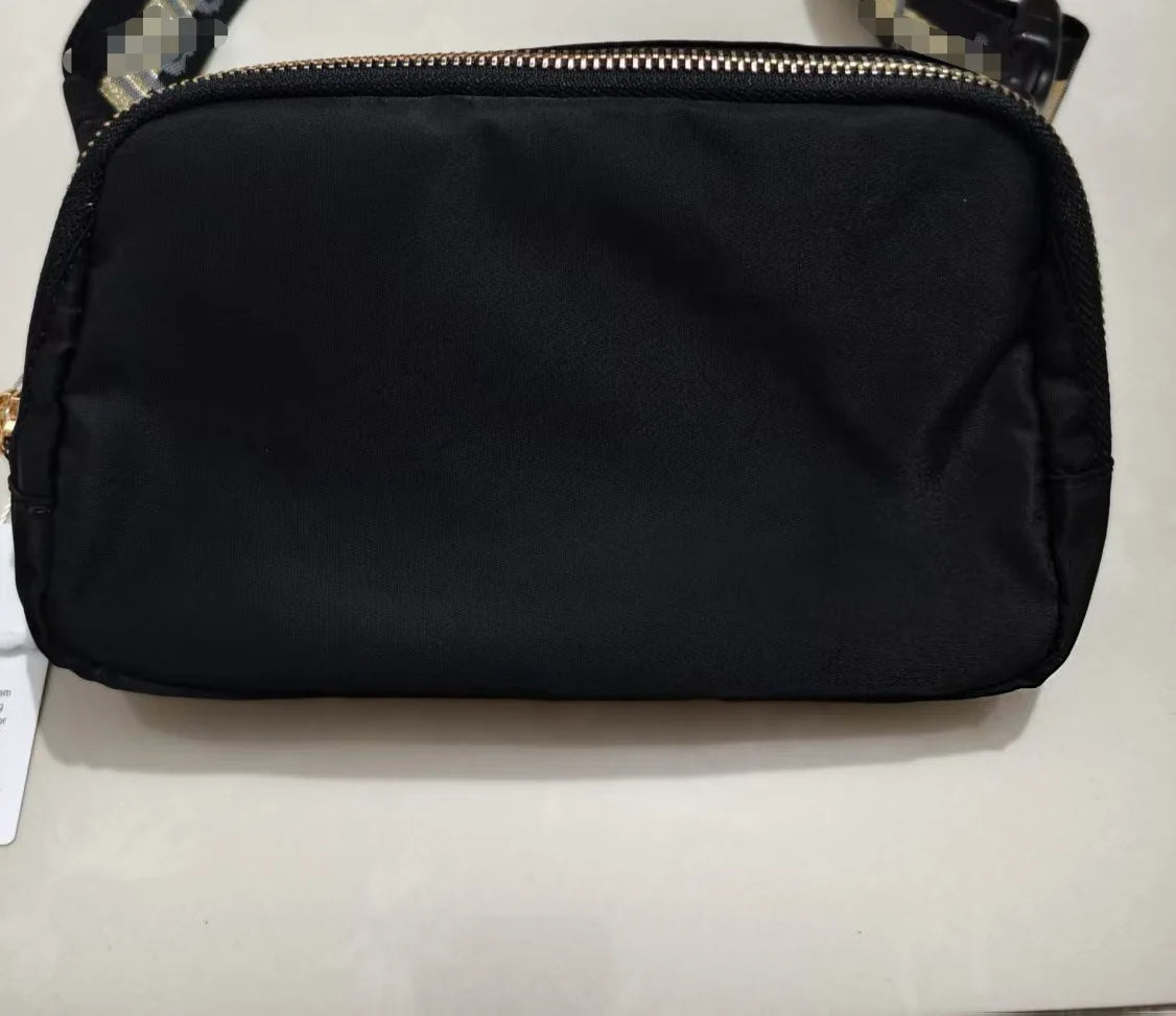 Women'S 1L Nylon Sling Bag Adjustable Waist Fanny Pack Hip Bag Yoga Sports Crossbody Bag