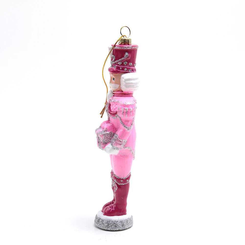 Hot Custom Glass Nutcracker Ornament Christmas Gift Hanging Ornaments Eco-Friendly