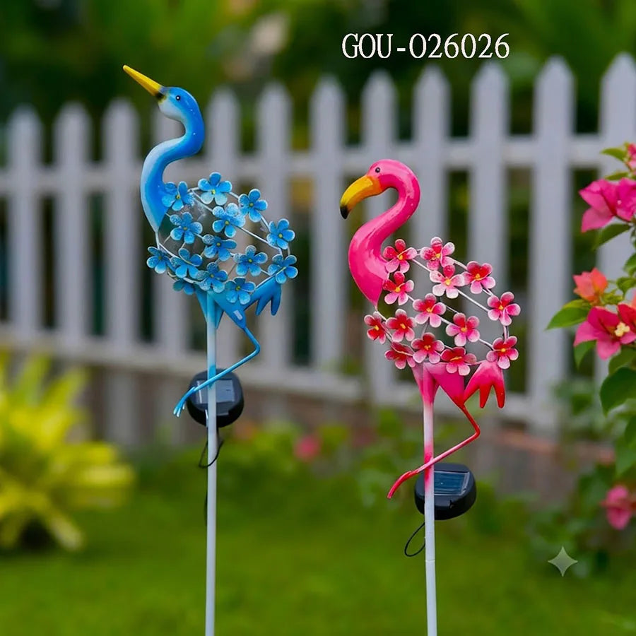 Garden Decoration Flamingo Solar Garden Stake Light